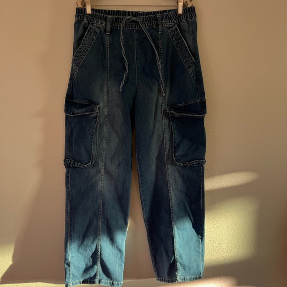 Madden Nyc Denim - Womens Blue Cargo Pants